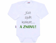 Body s potiskem New Baby jíst spát kakat... A ZNOVU!