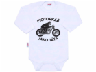 Body s potiskem New Baby Motorkář jako táta