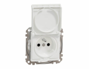 Schneider Electric Sedna Design&amp;Elements IP44 single socket bílá