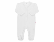 Kojenecký bavlněný overal New Baby Practical bílý kluk