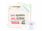 Body s potiskem New Baby 50% MAMINKA + 50% TATÍNEK - 100%...