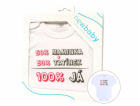 Body s potiskem New Baby 50% MAMINKA + 50% TATÍNEK - 100%...