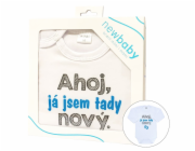 Body s potiskem New Baby Ahoj, já jsem tady nový - dárkové balení