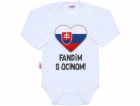 Body s potiskem New Baby Fandím s ocinom biele