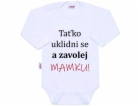 Body s potiskem New Baby a zavolej MAMKU! - dárkové balení