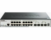 20-port Gigabit Stackable SmartPro Switch včetně 2 portů SFP a 2 x 10g SFP+ porty