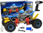 Import Leantoys Auto Off -Road Remote Control 1:10 2.4G Blue 15 km/h vodní pára