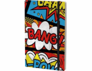 Bang21 x 13 cm notebook papír/lepenka se slonovinou