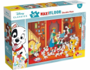 Lisciani Oboustranné podlahové puzzle Maxi 24 Disney classic