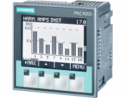 Siemens Analizator parametrów sieci z licznikiem pac4200 LCD 22-65VDC vin: max.500/289V 45-65Hz x/1A lub x/5A AC 7KM4211-1BA00-3AA0