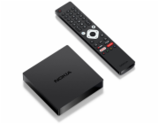 NOKIA android box 8010/ 4K Ultra HD/ NETFLIX/ 02 TV/ HDMI/ USB 3.0/ USB-C/ USB 2.0/ BT/ Wi-Fi/ LAN/ Android TV 11/ černý