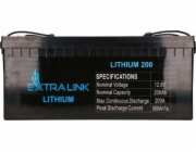 Extralink Lifepo 4 Battery 200Ah 12,8V BMS ex.30479