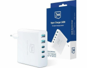 3MK nabíječka 3MK Hypercharger Gan 140W 3xusb-C + 2xusb, PD + QC nabíječka