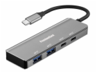 PREMIUMCORD Hub USB-C na 2x USB 3.2 Typ-C +2x USB 3.2, 5G...