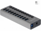 Delock USB HUB DELOCK Externí SuperSpeed USB Hub s 10 por...