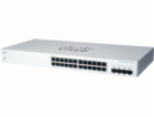 Cisco switch CBS220-24T-4G (24xGbE,4xSFP,fanless) - REFRESH