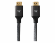 NEDIS PROFIGOLD Ultra High Speed HDMI 2.1 kabel/ 8K@60H/ zlacené konektory HDMI-HDMI/ bavlna/ antracit/ BOX/ 2m