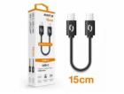 ALIGATOR Datový kabel POWER USB-C/USB-C 15cm, černý