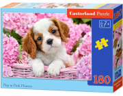 Castorland Puzzle Puppy v růžové barvě 180 dílků (018185)