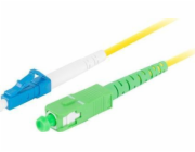 LANBERG optický patch cord SM LC/UPC-SC/APC simplex 2m LSZH G657A1 průměr 3mm, barva žlutá  