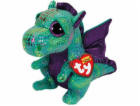 Maskot TY Beanie Boos Cinder - Zelený drak, 24 cm