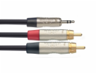 Stagg NYC3/MPS2CMR, kabel 2x RCA/mini JACK, 3m