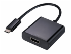 C-TECH Adaptér Type-C na HDMI, M/F, 15cm