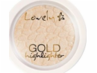 Lovely LOVELY_Gold Highlighter rozjasňující pudr na obličej