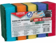 Office Products Gąbka do zmywania OFFICE PRODUCTS Maxi Premium, 5szt., mix kolorów