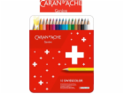 Caan d`arche SwissColor Crayons, kovová krabička, 18 ks.