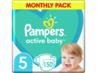 Pampers Active Baby Plenky Velikost 5, 11 kg-16 kg, 150 ks