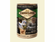 Mokré krmivo pro psy Carnilove Duck&Pheasant, kachna, 0,4 kg