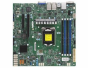 SUPERMICRO MB 1xLGA1151 (Xeon E3-21xx,i3), C246, 4xDDR4, 8xSATA3, 2x M.2, 2xPCIe3.0 x8, VGA, 4x LAN, IPMI