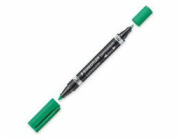 Staedtler Lumocolor Duo - Green - Fine/ Round Time - Černá - zelená - 1,5 mm - Universal - Německo