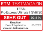 Tefal Pro Express Ultimate II GV9720, Dampfbügelstation