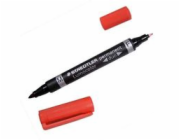 Duo Staedtler Lumocolor - červená - v pořádku/ kulatá krajka - Černá - červená - 1,5 mm - Universal - Německo