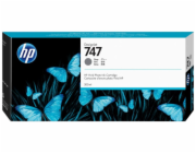 HP inkoustová kazeta P2V86A, HP 747, šedá, 300ml