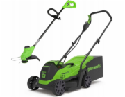 24V Greenworks Mower + Grasshopper GR24LM33LT25K4 nabíječka + AKU 4 AH