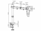 Maclean MC-753 Stolní držák pro LCD monitor 13  -32" 8kg