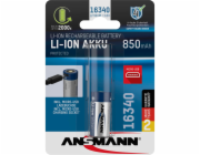 Ansmann 16340 Li-Ion aku 850mAh 3,6V micro USB vstup 1300-0015