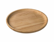 Zassenhaus Snack Plate, 25x2cm Rubber Tree Wood