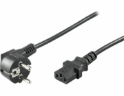 Napájecí kabel Napájecí kabel 230V napájecí adaptér, CEE7 (vidlice)-C13, 1m, schváleno VDE, černý, No Name