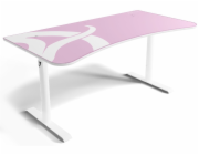 AROZZI herní stůl ARENA Gaming Desk White Pink