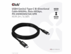 Club3D Kabel USB4 Gen3x2 Type-C Oboustranný kabel 8K60Hz,...