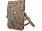 Guess PU 4G Metal Logo Phone Bag Brown Nové