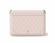 Guess 4G Triangle Logo Computer Sleeve 13/14" Pink Noste své zařízení v moderním originálním Guess designovaném příslušenství, z vysoce kvalitních materiálů