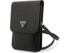 Pouzdro Guess PU Saffiano Triangle Logo Phone Bag černé