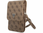 Guess PU 4G Triangle Logo Phone Bag Brown Nové