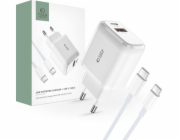 Tech-Potec Charger Tech-Protect C20W 2-portová síťová nabíječka PD 20W QC 3.0 + USB-C kabel bílé nabíjecí nabíjecí nabíjení