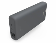 HAMA powerbanka Supreme 24HD, 24000 mAh, 3 A, 3 výstupy: 1x USB-C, 2x USB-A, vstup micro USB/USB-C, šedá